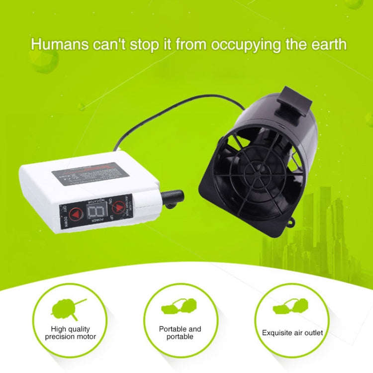 Portable Mini Waist Fan Cooling Fan USB Skin Cooler (Black)