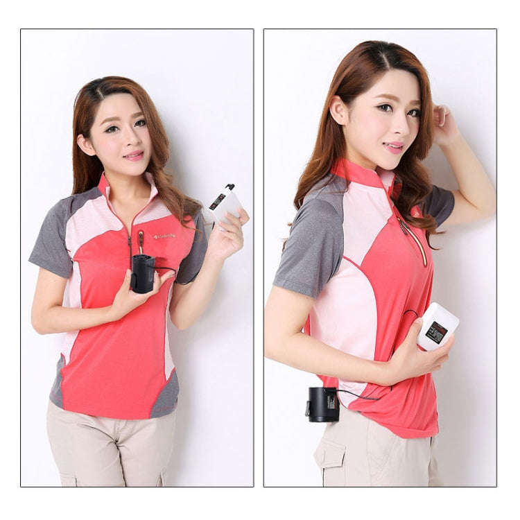 Portable Mini Waist Fan Cooling Fan USB Skin Cooler (Black)