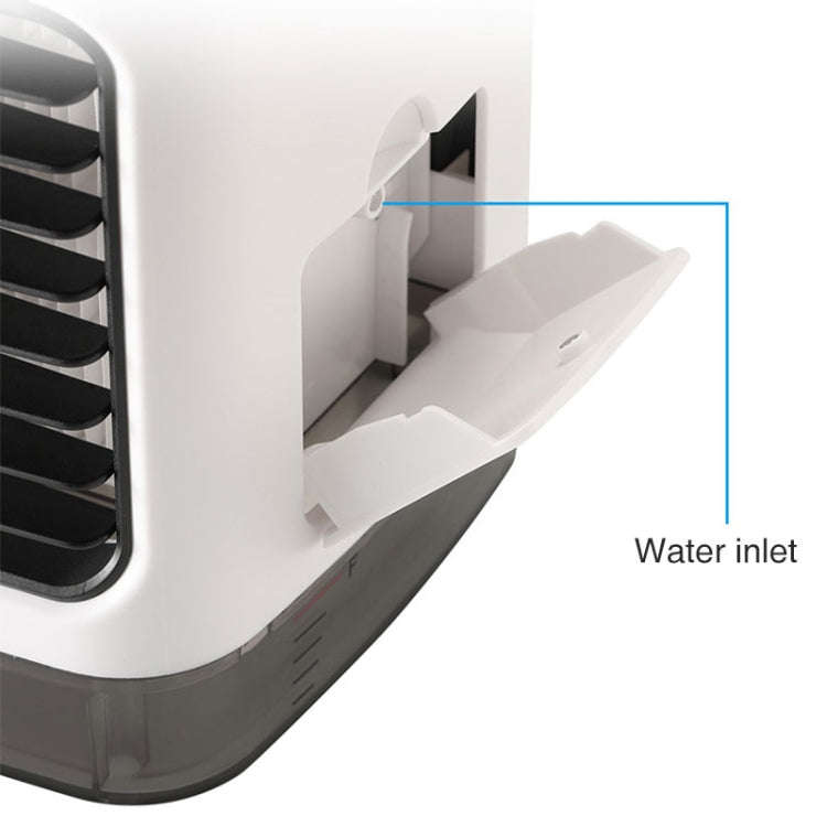 Mini Desktop Cooling Fan Humidifier Air Conditioning Fan Moisturizing Spray Fan(White)