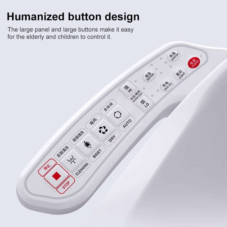ZMJH 51cm Household Bathroom Button Automatic Cleaning Heating Intelligent Bidet Toilet Cover, St...
