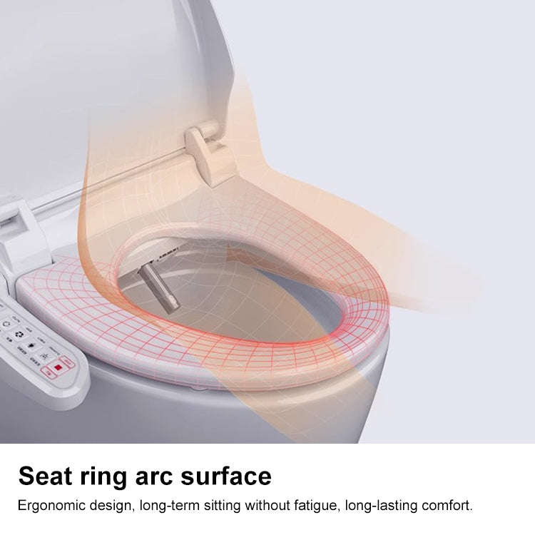 ZMJH 51cm Household Bathroom Button Automatic Cleaning Heating Intelligent Bidet Toilet Cover, St...