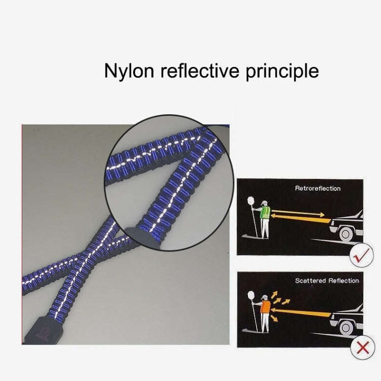 Pet Telescopic Buffer Double Traction Rope Nylon Reflective Braided Rope, Small, Length: 70cm, Ra...