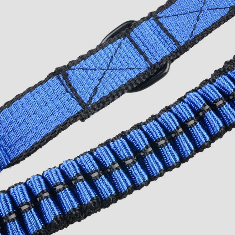 Pet Telescopic Buffer Double Traction Rope Nylon Reflective Braided Rope, Small, Length: 70cm, Ra...