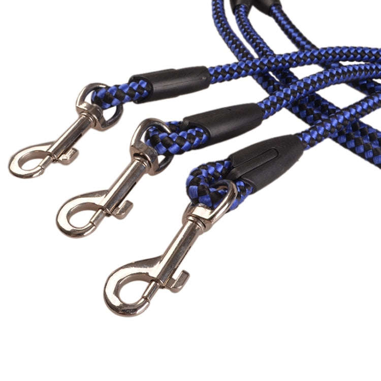 Pet Dog Nylon 3 in 1 Traction Rope Pet Walking Leads With Handle, Length: 124cm(Blue)