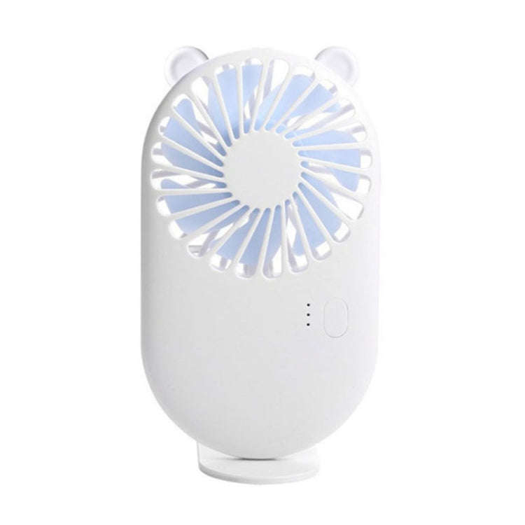 Portable Mini USB Charging Pocket Fan with 3 Speed Control (Pearl White)