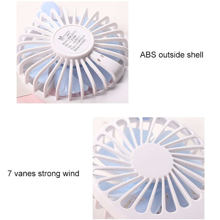 Portable Mini USB Charging Pocket Fan with 3 Speed Control (Green)