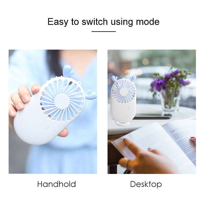 Portable Mini USB Charging Pocket Fan with 3 Speed Control (Green)