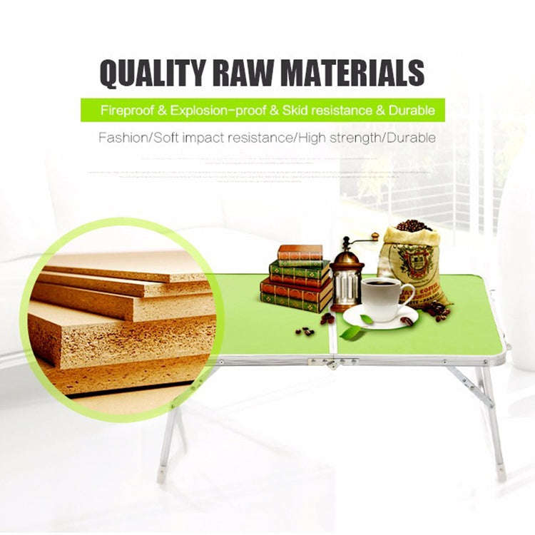 Plastic Mat Adjustable Portable Laptop Table Folding Stand Computer Reading Desk Bed Tray (Sapphi...