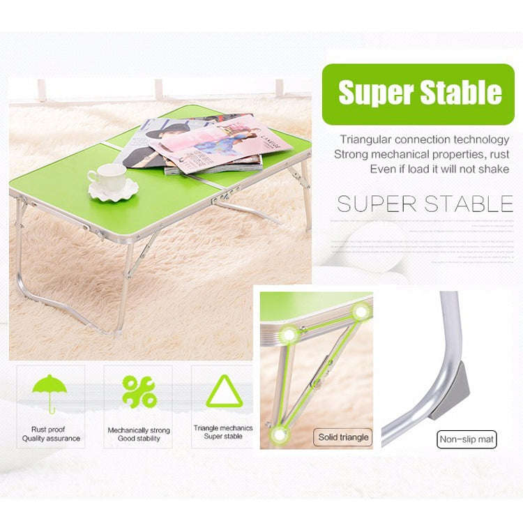 Plastic Mat Adjustable Portable Laptop Table Folding Stand Computer Reading Desk Bed Tray (Sapphi...