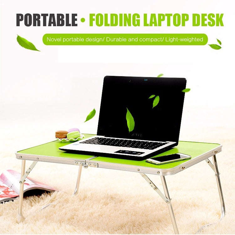 Plastic Mat Adjustable Portable Laptop Table Folding Stand Computer Reading Desk Bed Tray (Sapphi...