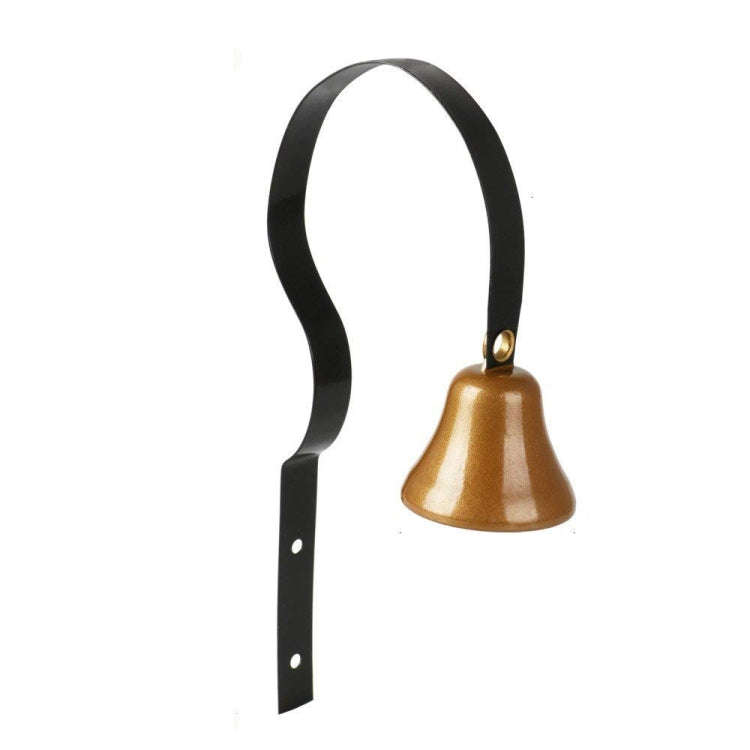Retro Christmas Bell Metal Wall Bells Pet Dog Training Doorbell Home Decor (Black)