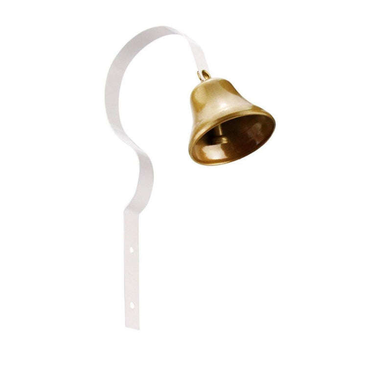 Retro Christmas Bell Metal Wall Bells Pet Dog Training Doorbell Home Decor (White)