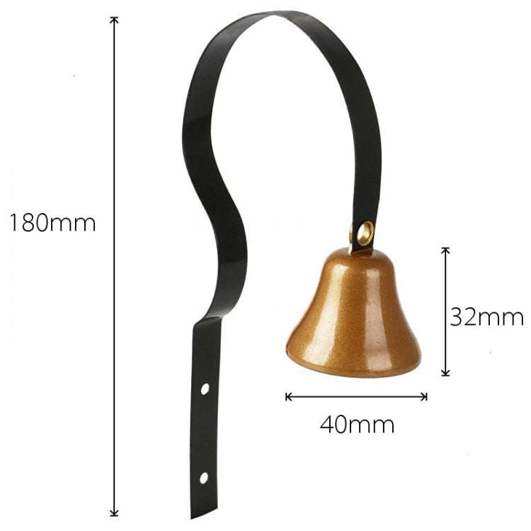 Retro Christmas Bell Metal Wall Bells Pet Dog Training Doorbell Home Decor (White)