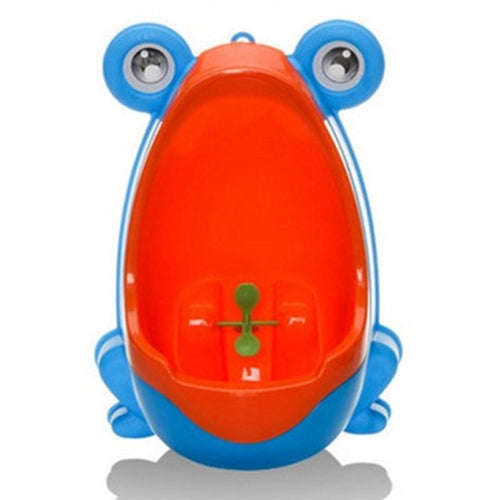 Cartoon Frog Shape Kids Wall-Mounted Potty Toilet(Blue)