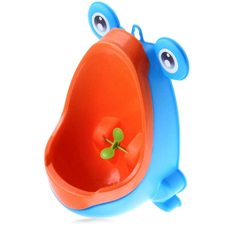 Cartoon Frog Shape Kids Wall-Mounted Potty Toilet(Blue)