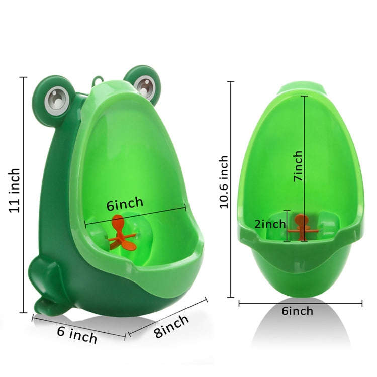 Cartoon Frog Shape Kids Wall-Mounted Potty Toilet(Blue)