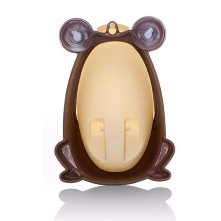 Cartoon Frog Shape Kids Wall-Mounted Potty Toilet(Brown)