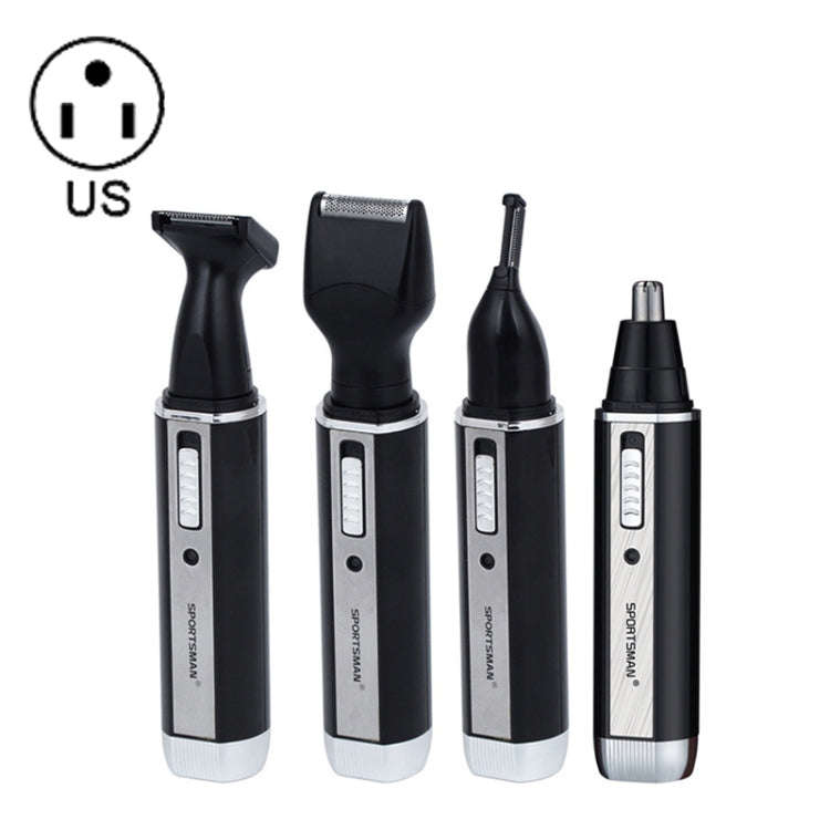 SPORTSMAN Four-in-one Rechargeable Ear Nose Trimmer Electric Shaver Beard Face Eyebrows Hair Trim...