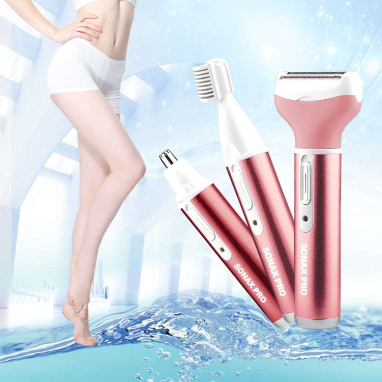 220V 3 In 1  Water Proof Rechargeable Vibrissa Eyebrows Trimmer Body Hair Denuding Machine Set, E...