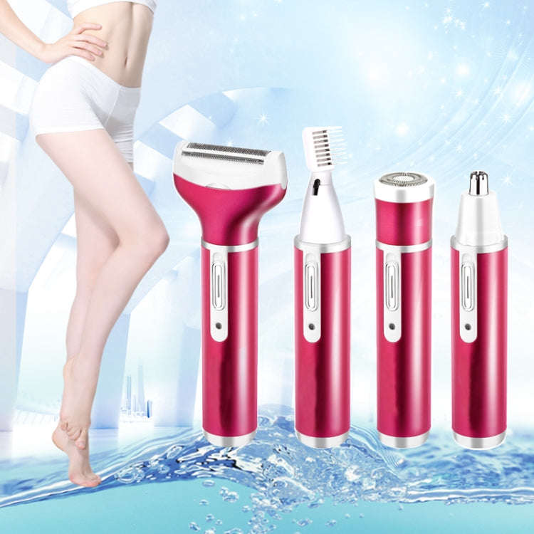 4 In 1  USB Rechargeable Vibrissa Eyebrows Trimmer Body Hair Denuding Machine Set with USB Cable(...