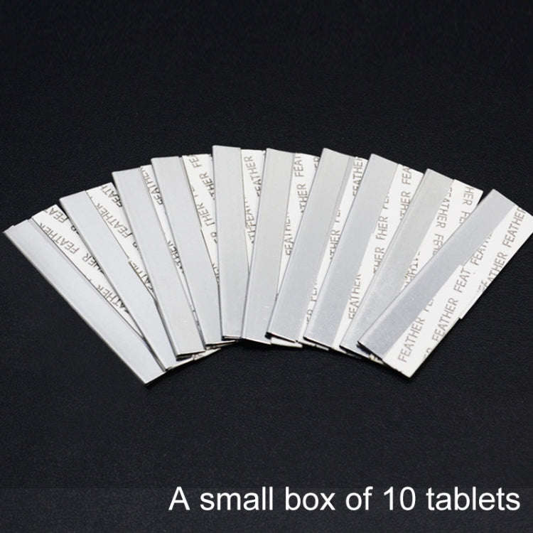 10 PCS Professional Hairdressing Tools Scraper Blade Eyebrow Trimmer Shaving Scratching Hair Feat...