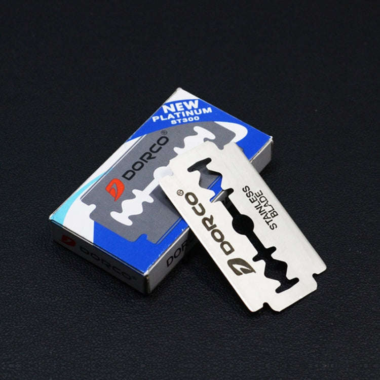 10 Boxes Practical Old-fashioned Stainless Steel Double-sided Blade Shaving Eyebrow Chimer Blade(...