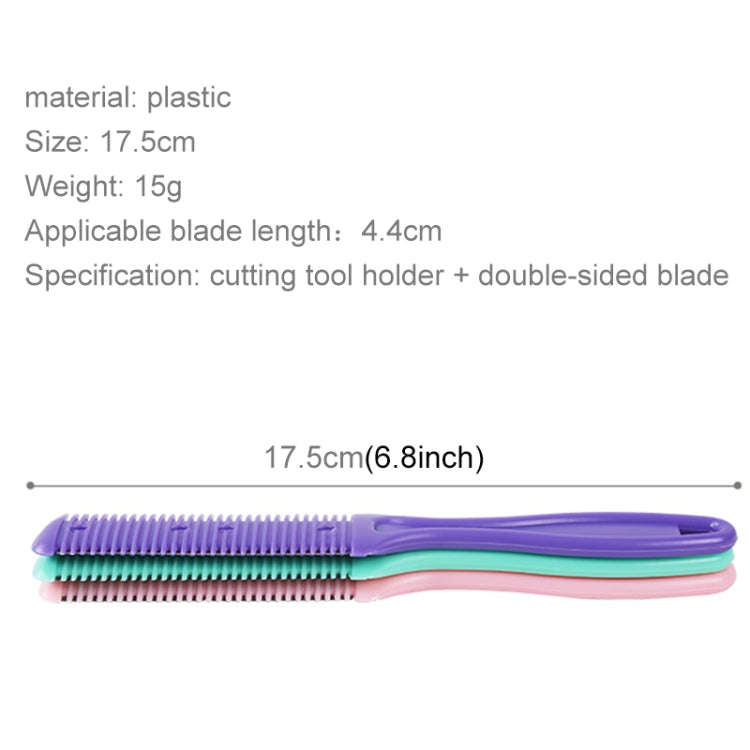 3pcs Hair Tools Double-sided Knife Hair Comb Hair Bangs Trimmer Thinning Device Hair Clipper,  Ra...