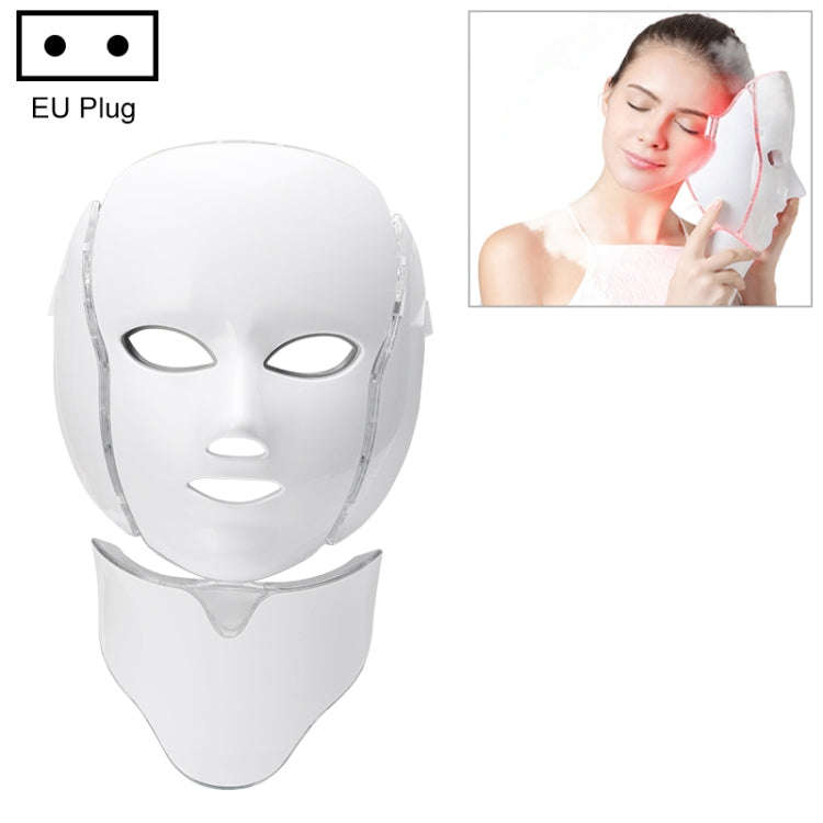 7 Color LED Facial Mask Photon Mask Skin Rejuvenation Face Beauty Machine, EU Plug