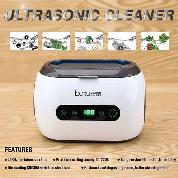 baku BA-3060 110V Household Glasses Jewelry Cleaning Tools Ultrasonic Cleaning Machine, US Plug