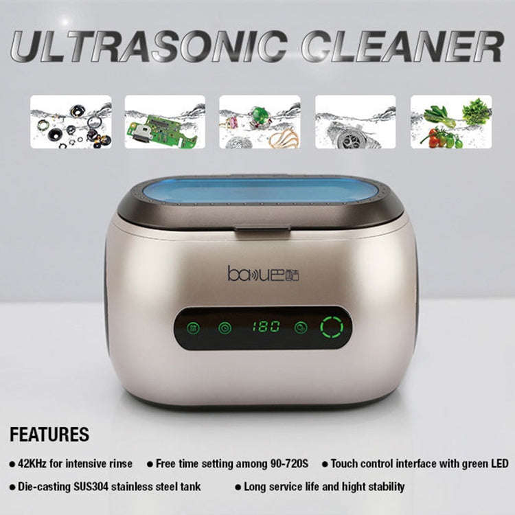 baku BA-3060A 220V Touch Version Household Glasses Jewelry Cleaning Tools Ultrasonic Cleaning Mac...
