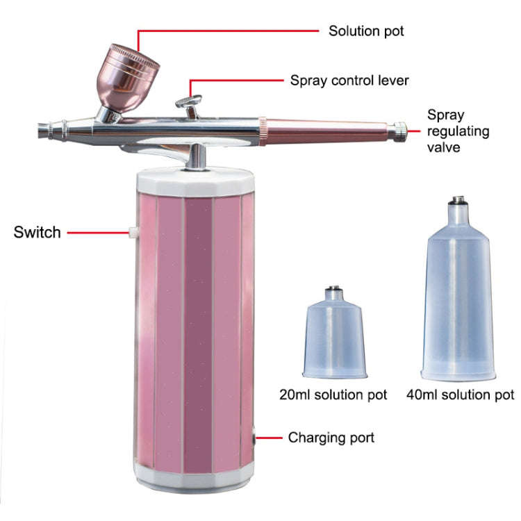 BS-1177 Needleless Water-light Guide High Pressure Oxygen Injection Apparatus Portable Hand-held ...