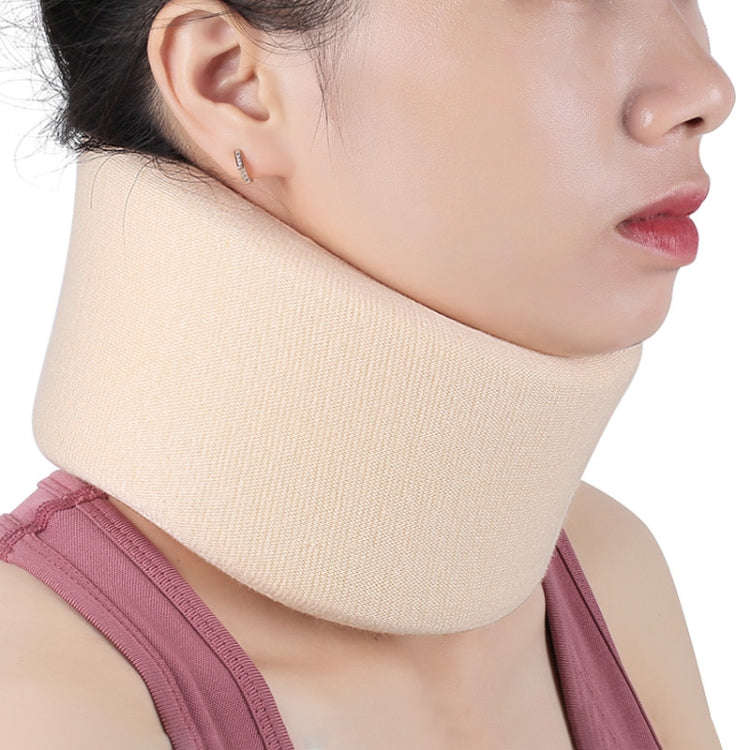 003 Household Sponge Collar Men And Women Breathable Adjustable Neck Brace, Size: M (Flesh Color)