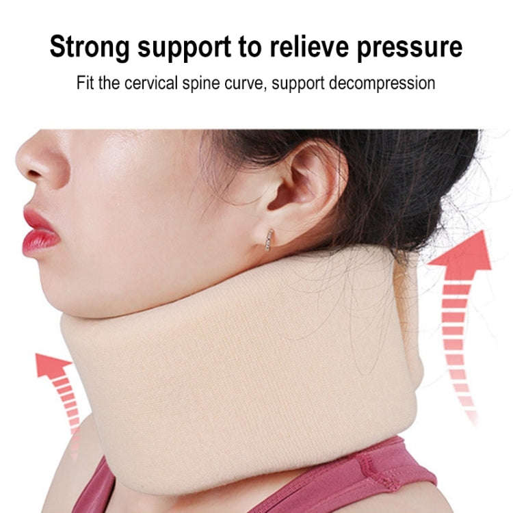 003 Household Sponge Collar Men And Women Breathable Adjustable Neck Brace, Size: M (Flesh Color)