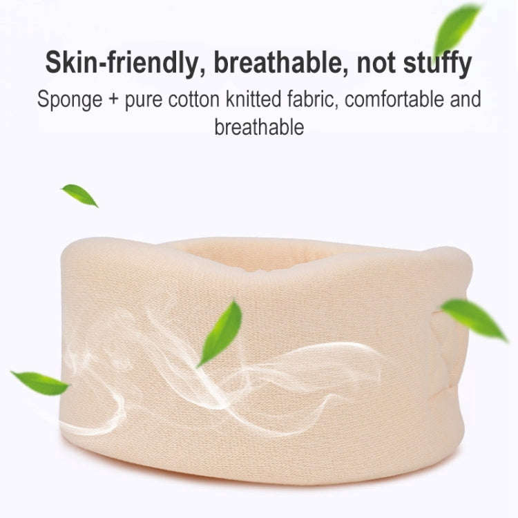 003 Household Sponge Collar Men And Women Breathable Adjustable Neck Brace, Size: M (Flesh Color)