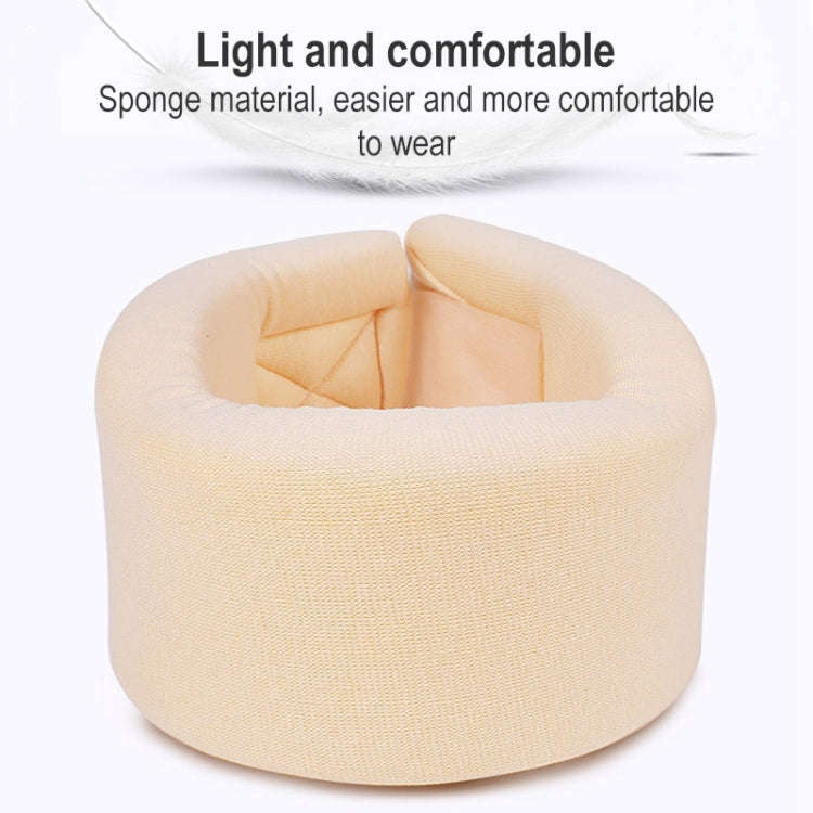 003 Household Sponge Collar Men And Women Breathable Adjustable Neck Brace, Size: M (Flesh Color)