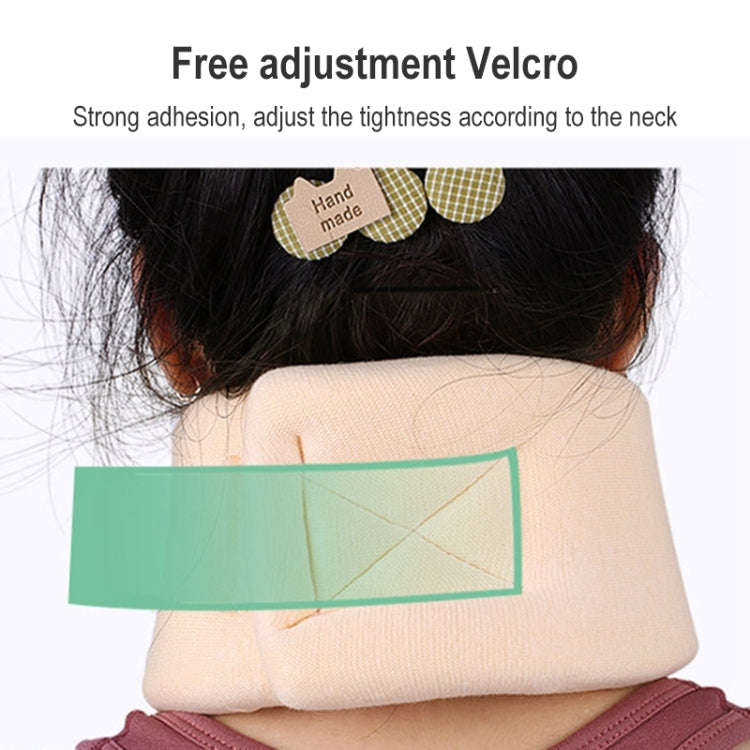 003 Household Sponge Collar Men And Women Breathable Adjustable Neck Brace, Size: M (Flesh Color)