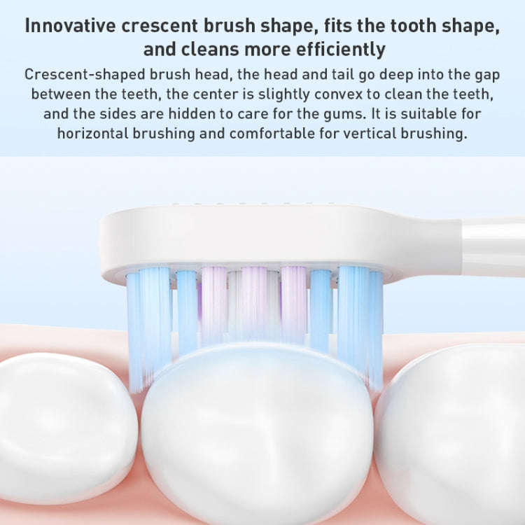 Original Xiaomi Mijia 2pcs Whitening Type Brush Head for Electric Toothbrush T501 / T501C (Black)