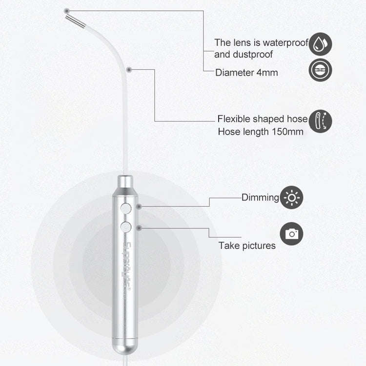 Supereyes Y001 Ear Mite Mouth Electronic Digital Fixed Focus Endoscope