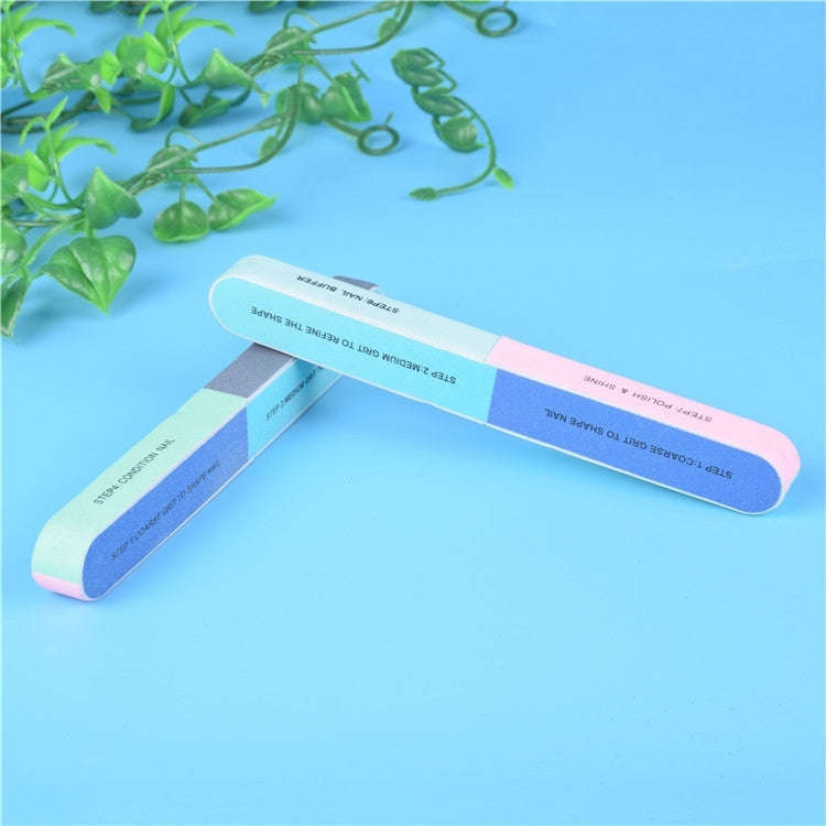 10pcs Seven Sided Polishing Bar Nail File Buffers Polisher for Fingernails and Toenails