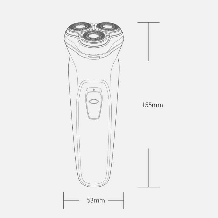 Original Xiaomi ENCHEN Water Proof Triple Rotary Double Ring Blade Shaving Head Electric Recharge...