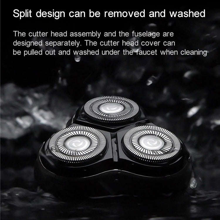 Original Xiaomi ENCHEN Water Proof Triple Rotary Double Ring Blade Shaving Head Electric Recharge...