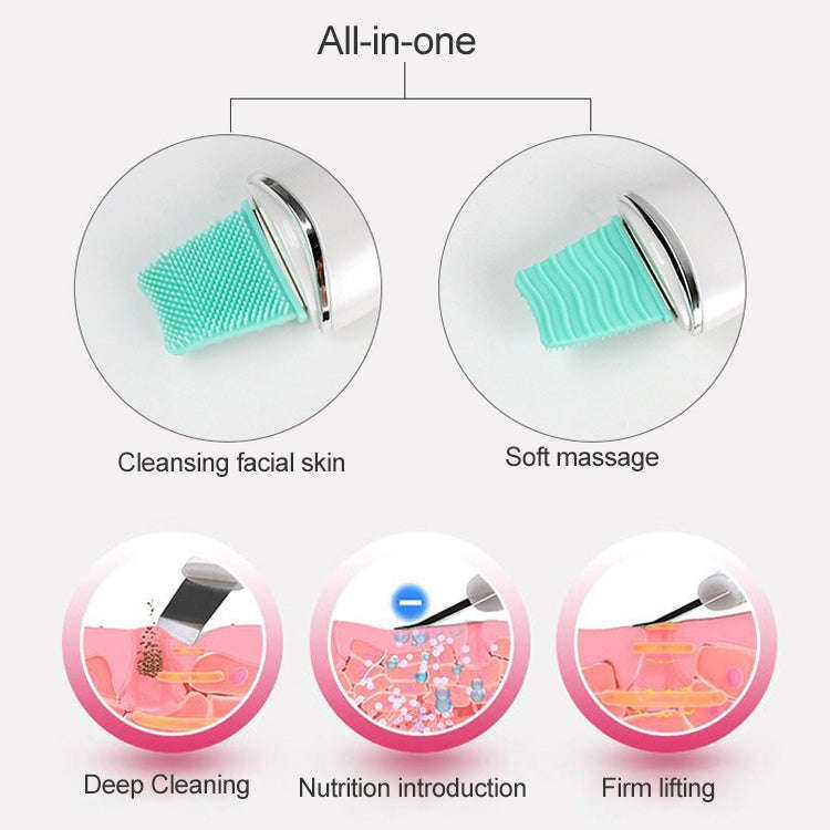 BLK-D016 Ultrasonic Beauty Shovel Skin Machine Vibration Household Facial Cleaning and Washing Ma...
