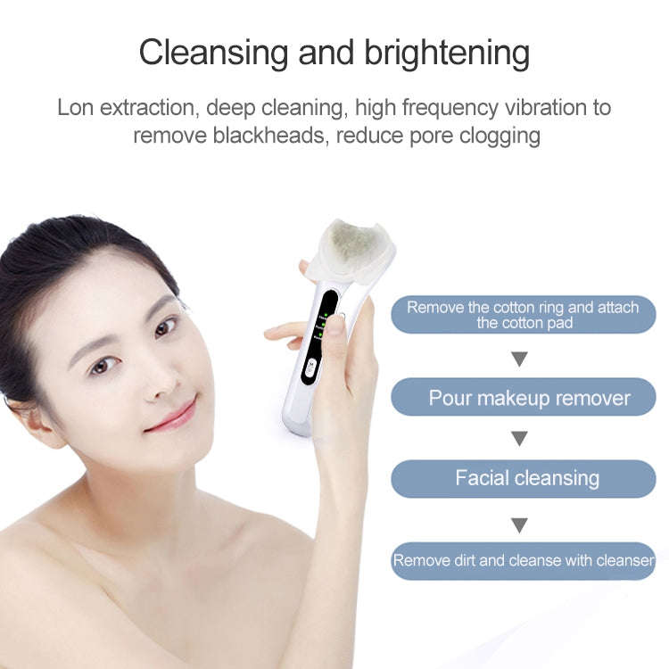 BLK-D020 Ion Import and Export Instrument Facial Beauty Massage Instrument Heating Vibration Ffac...