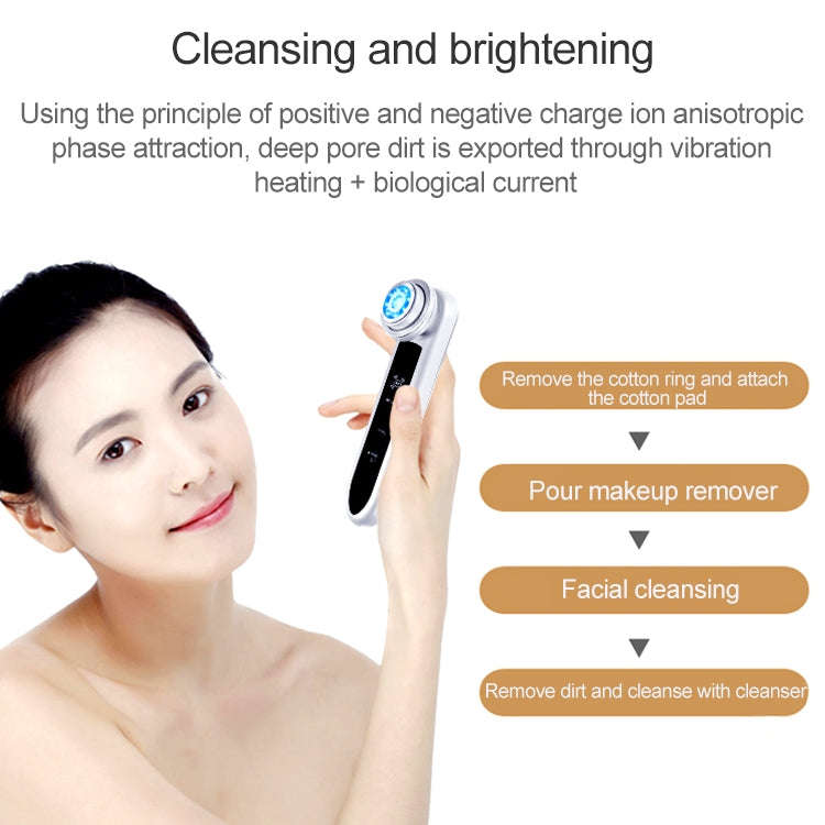 BLK-D919 RF Instrument Facial Vibration Compact Lifting Massager Micro Current Beauty Instrument(...