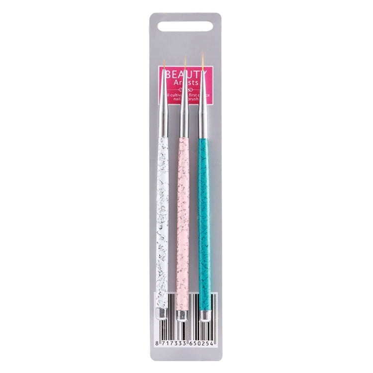 3PCS Nail Drawing Pen Dotting Tools Drawing Pen Carved Tool Nail Art Accessories Brushes Nail Pen...
