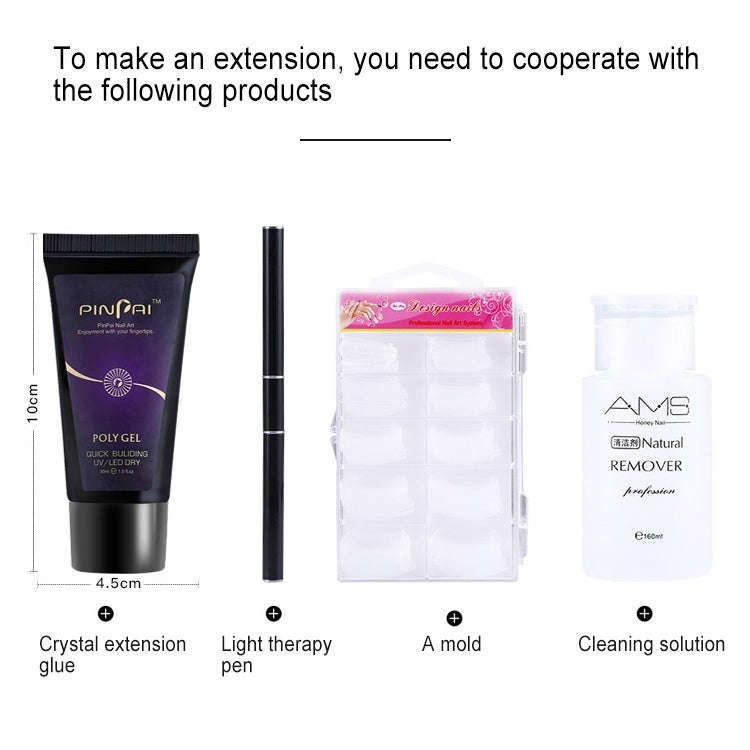 30g Nail Glue Manicure Art Rapid Extension Glue Painless Gel Extended Nail Builder Phototherapy C...