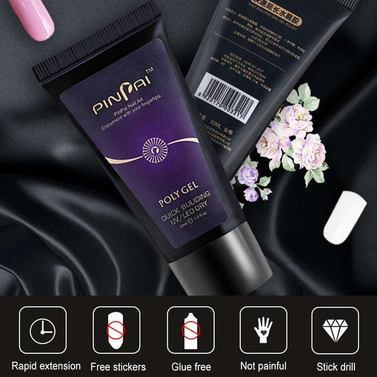 30g Nail Glue Manicure Art Rapid Extension Glue Painless Gel Extended Nail Builder Phototherapy C...