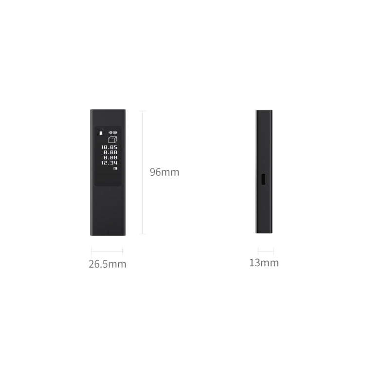 Original Xiaomi Youpin DUKA LS5 Touch Screen High-precision Infrared Laser Rangefinder (Black)