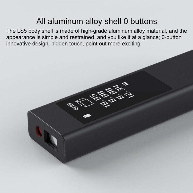 Original Xiaomi Youpin DUKA LS5 Touch Screen High-precision Infrared Laser Rangefinder (Black)