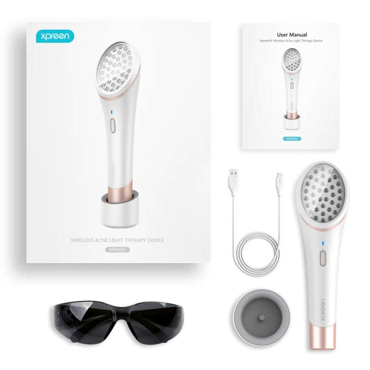 XPREEN XPRE052 Wireless Rechargeable Light Acne Treatment Device Home Acne Clearing Eraser with B...